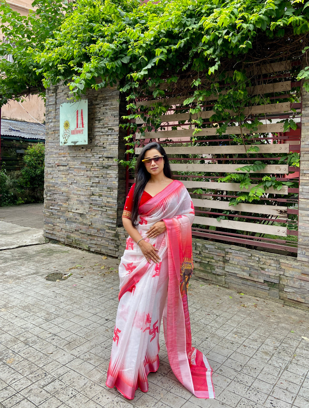 Durga maa boron saree
