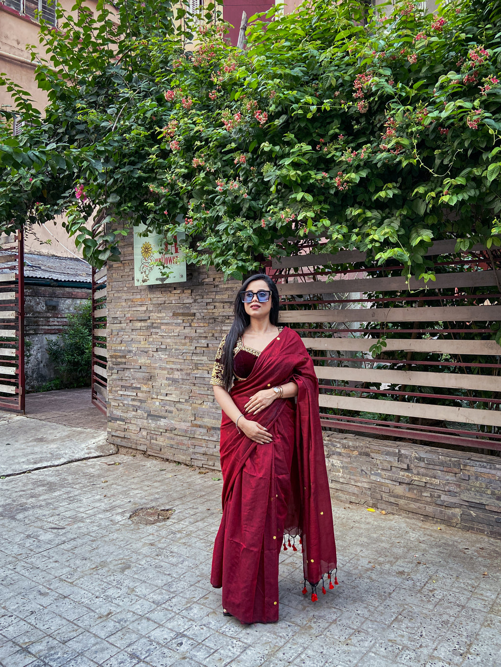 Daily-wear Cotton Sequins Saree
