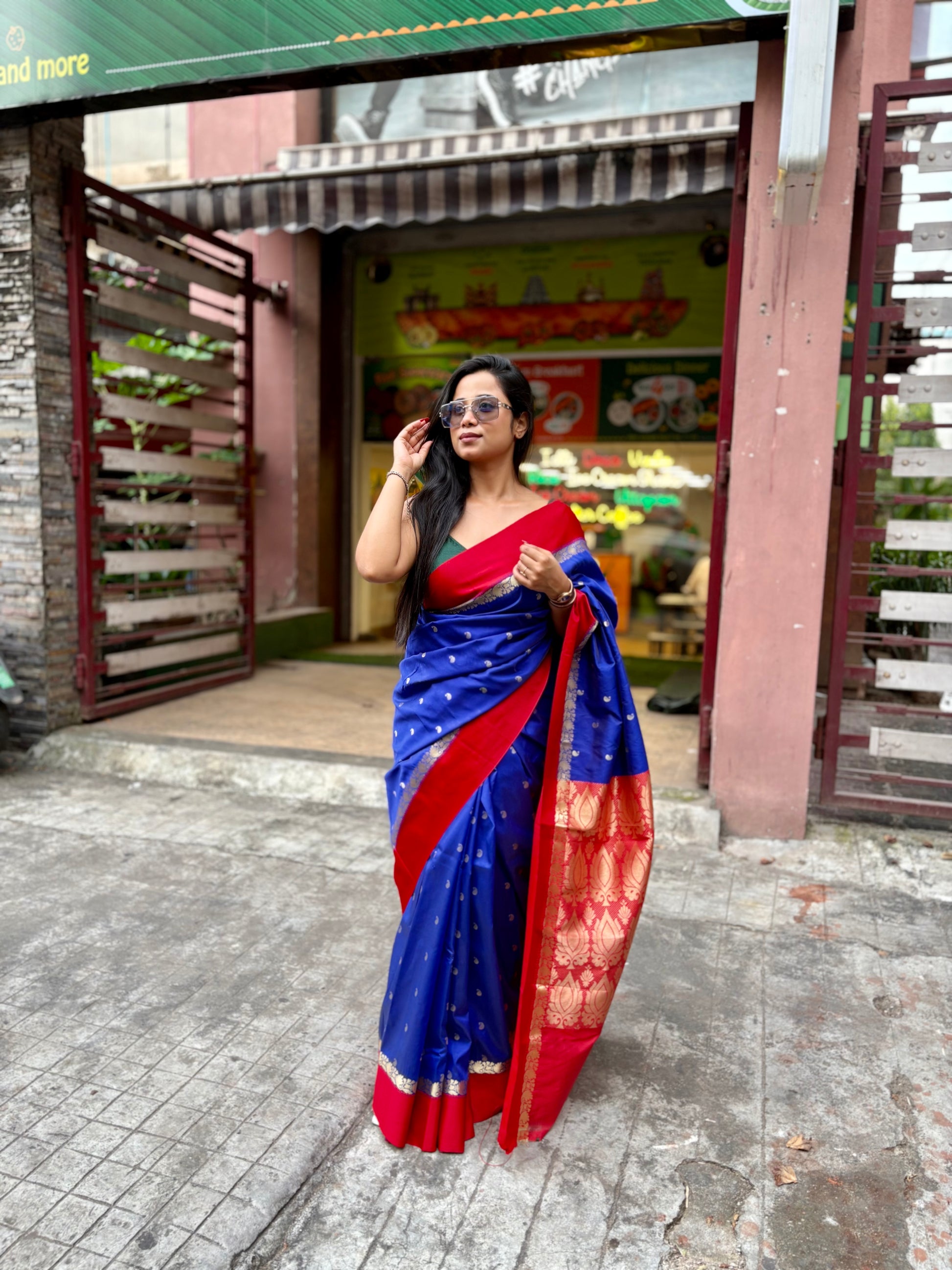 Partywear lightweight silk saree