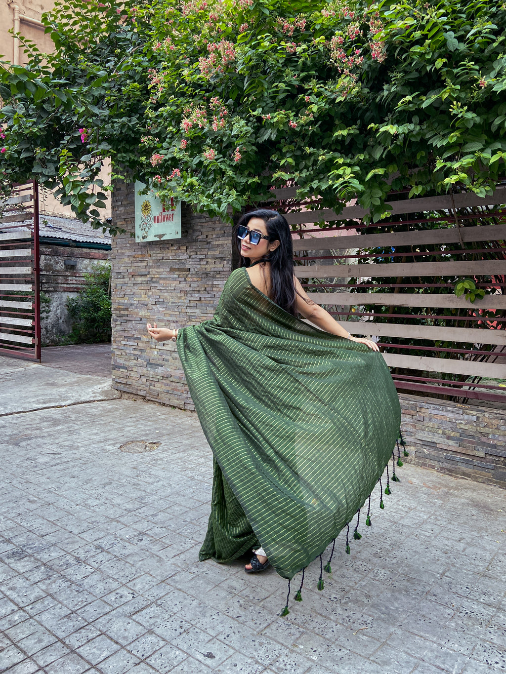 Daily-wear Cotton Stripe Saree