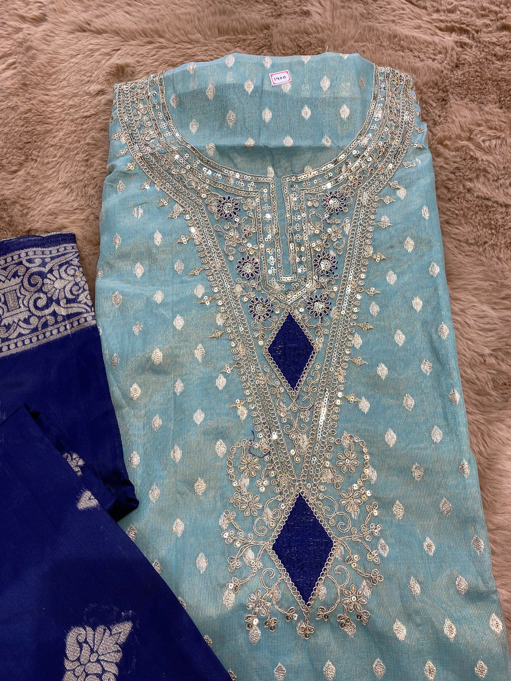 Bridal banarasi unstitched suit set