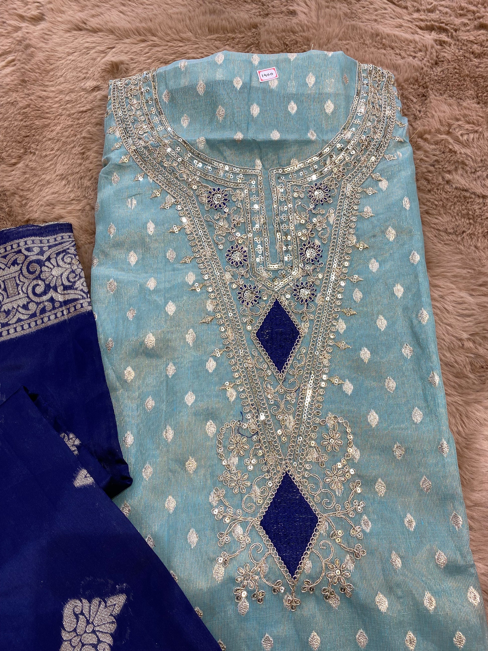 Bridal banarasi unstitched suit set