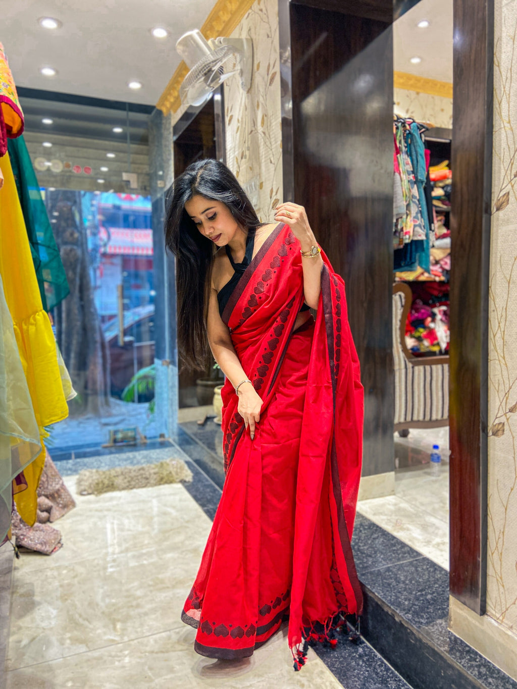 Exclusive Daily-Wear Handloom Khadi Cotton Saree image 2