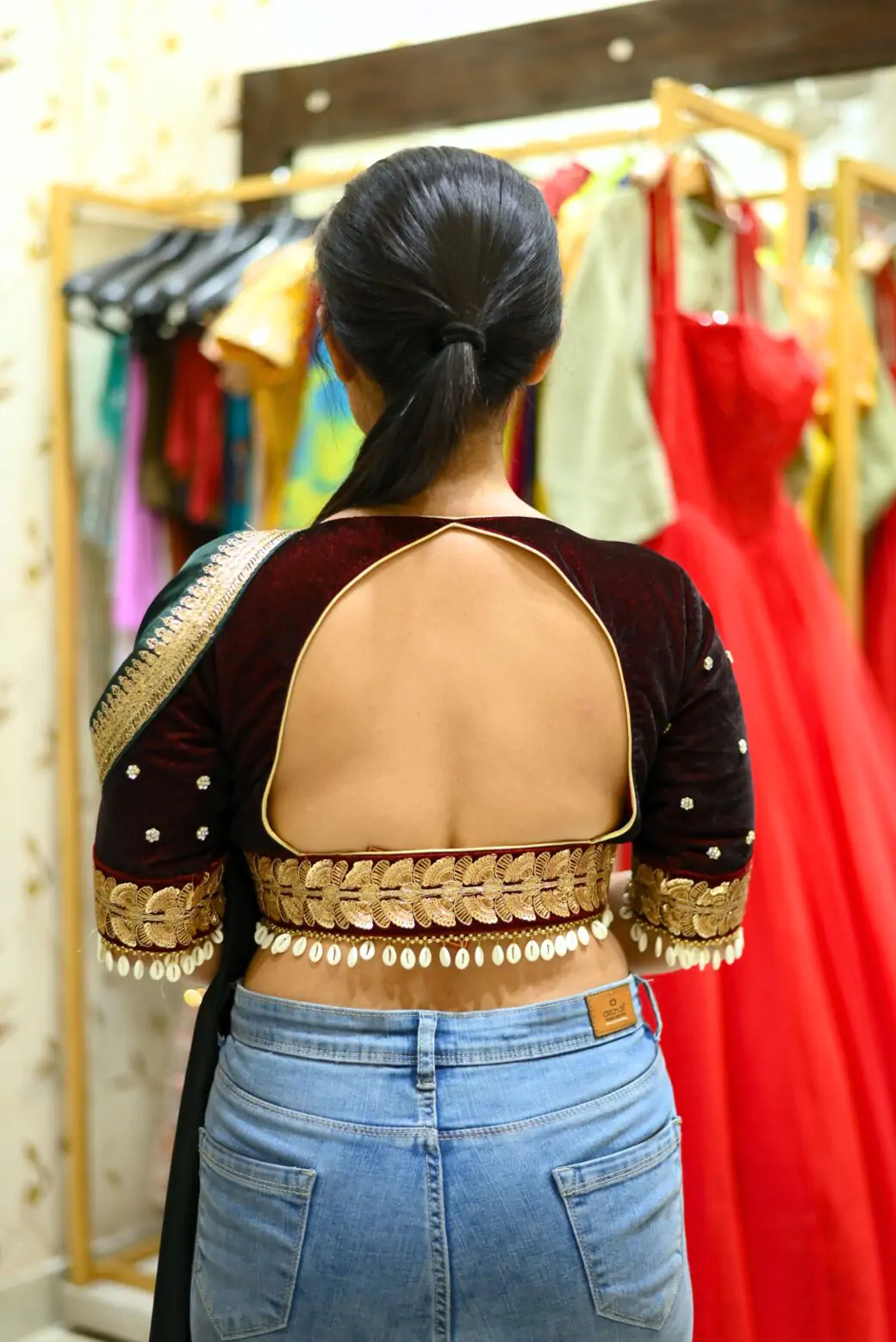 Backless Kori Bridal Blouse