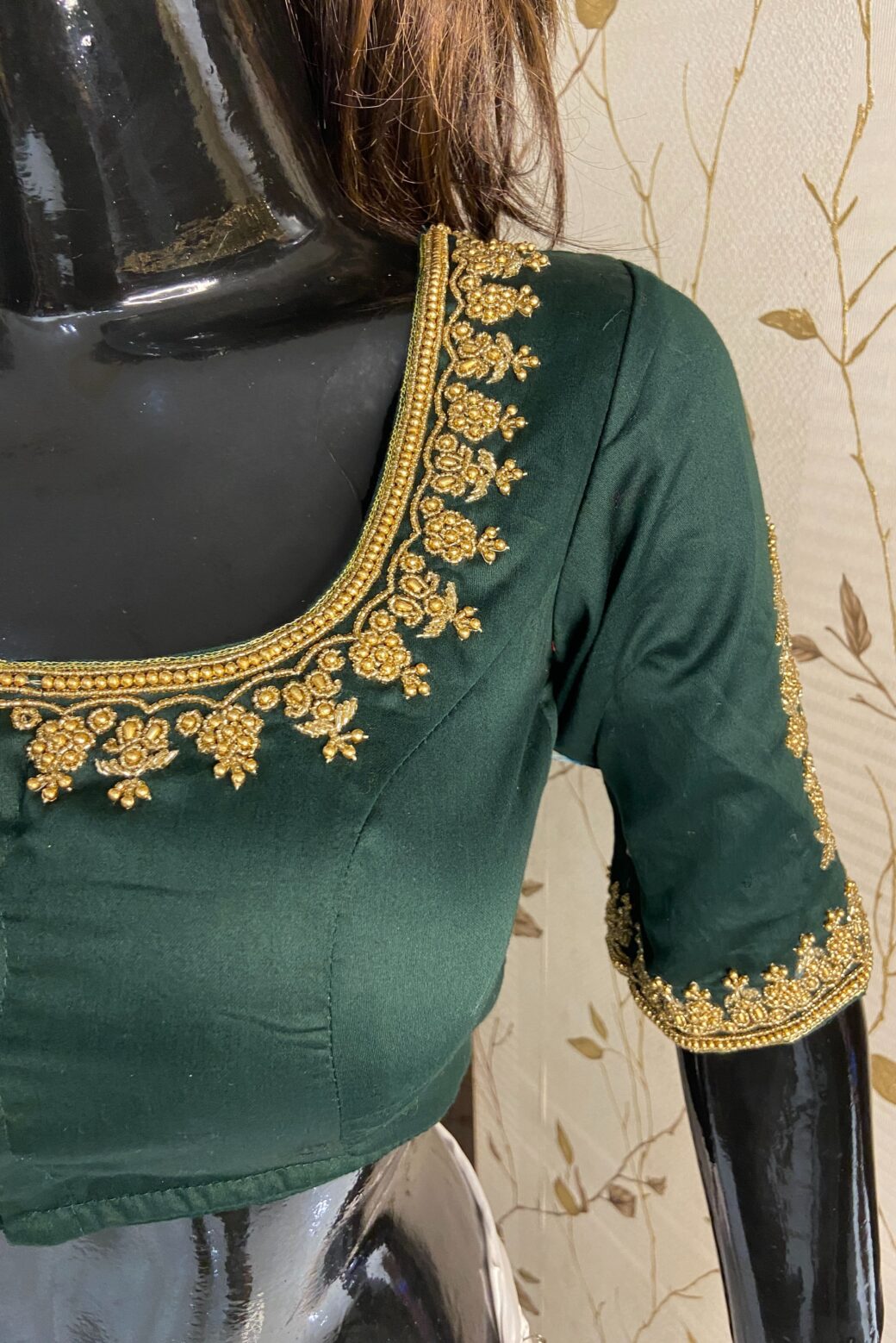 Hand Embroidered Festive-Wear Blouse