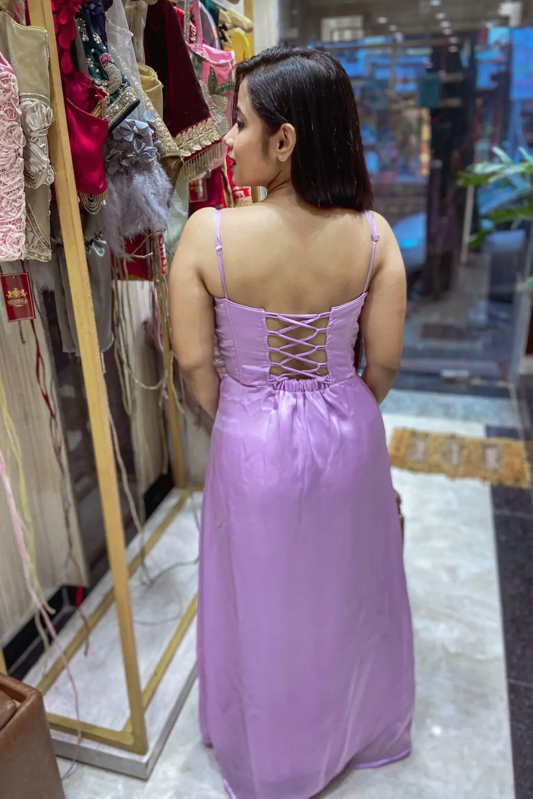 Lavender Corset Gown