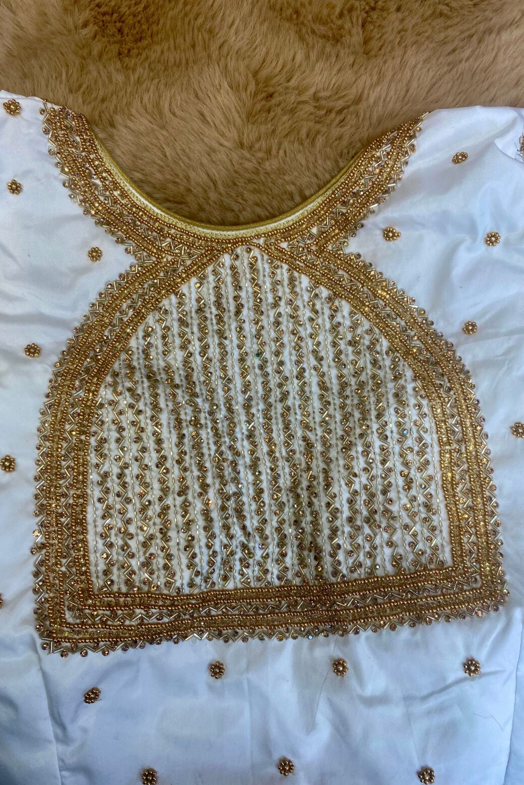 Hand Embroidered Bridal Blouse - Image 3