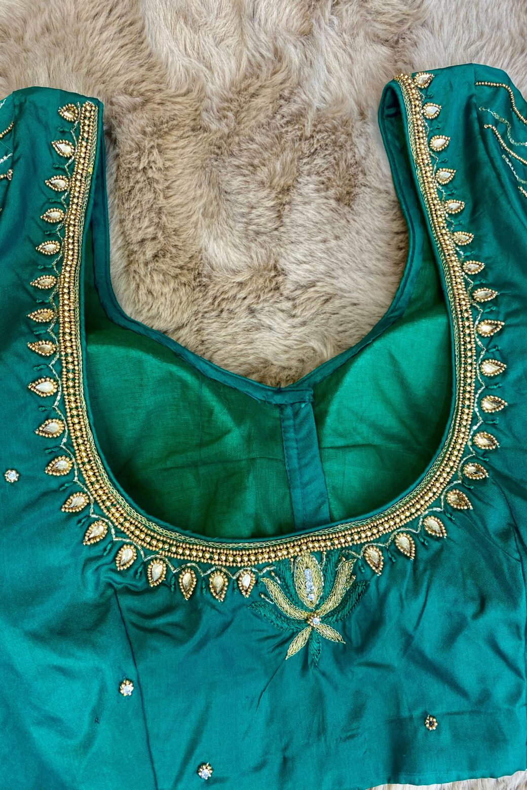 Hand Embroidered Bridal Blouse - Image 4