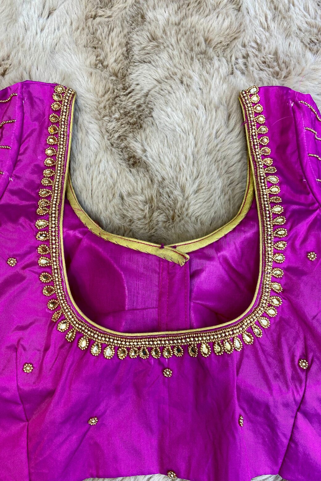 Bridal Hand Embroidered Blouse - Image 5