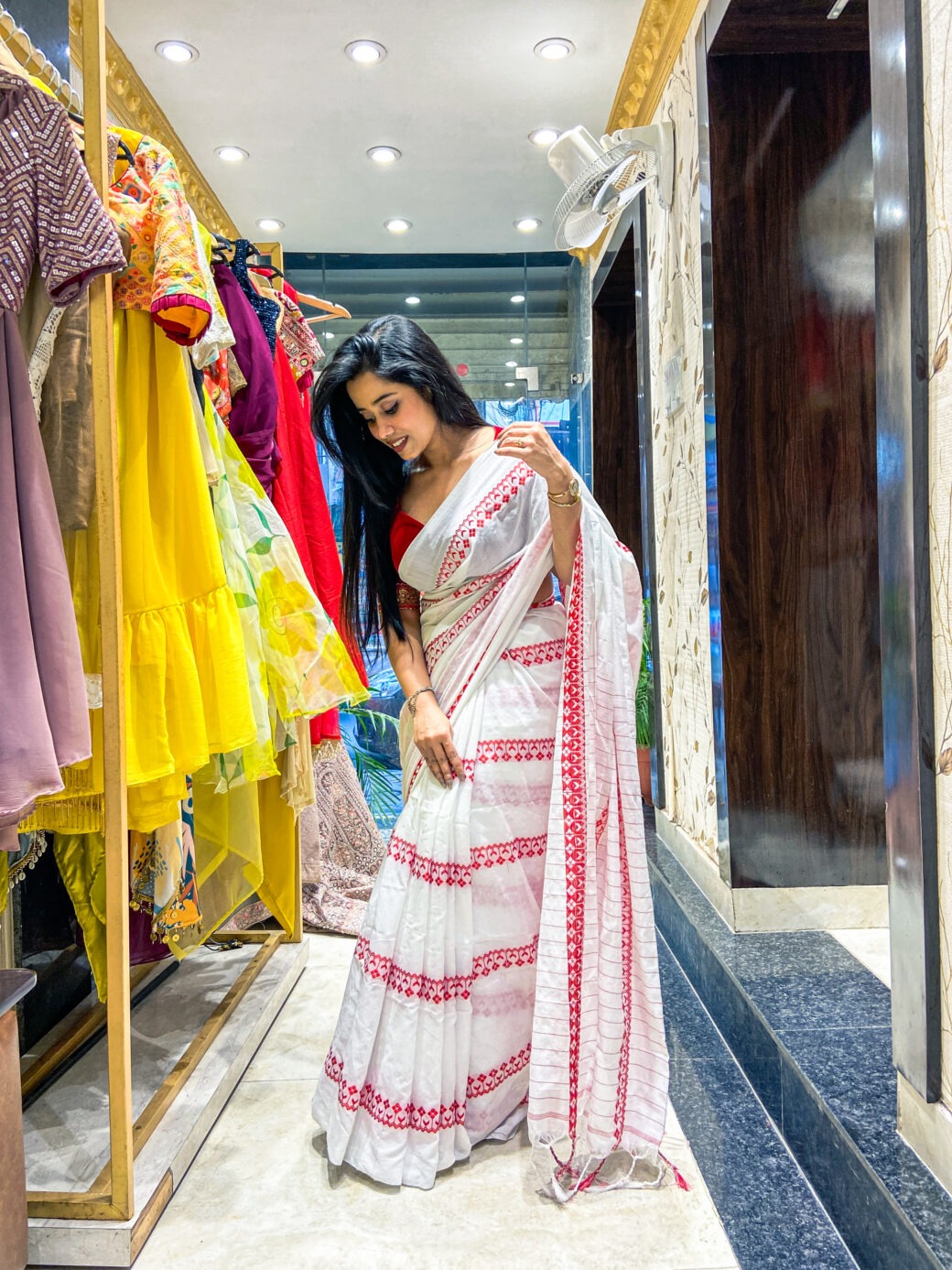 Exclusive Briddhi Look Cotton Saree