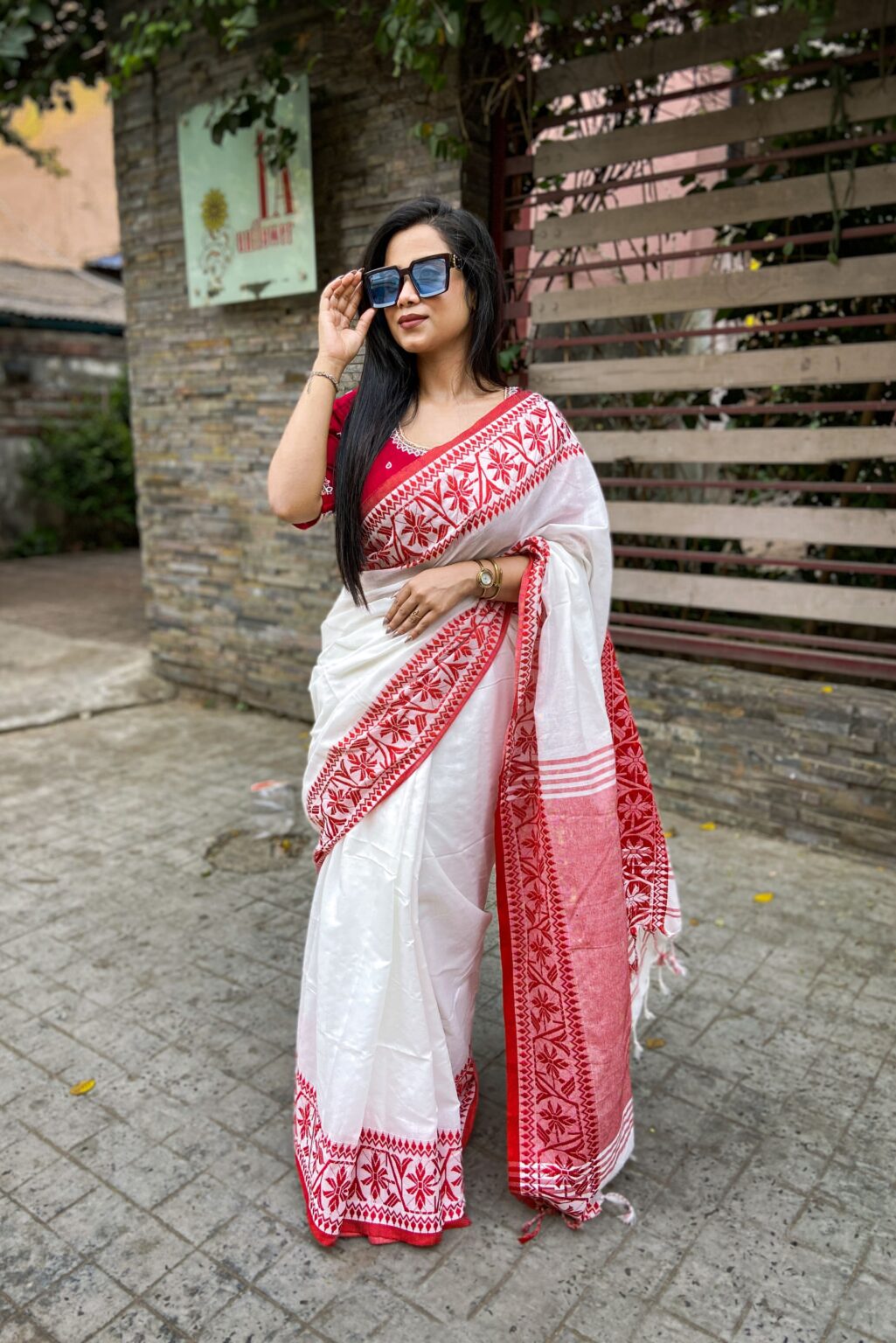 Daily-wear Handloom Cotton Saree