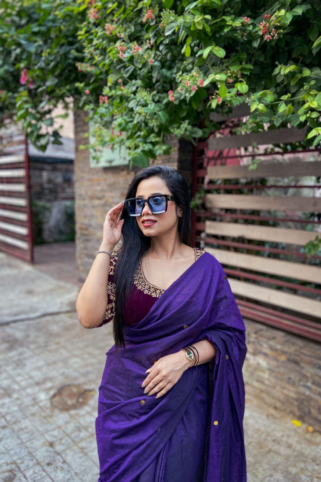 Daily-wear Cotton Sequins Saree