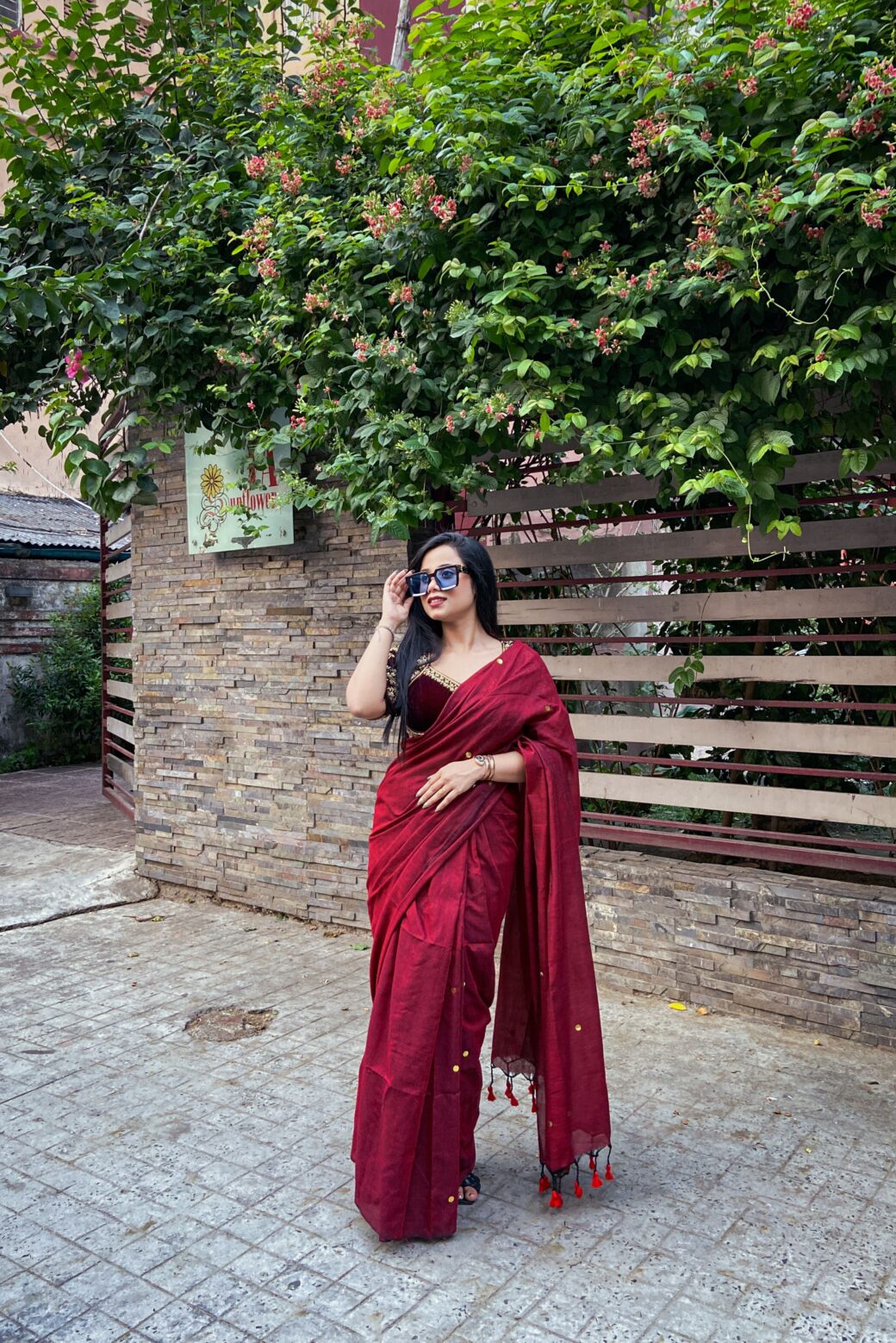 Daily-wear Cotton Sequins Saree