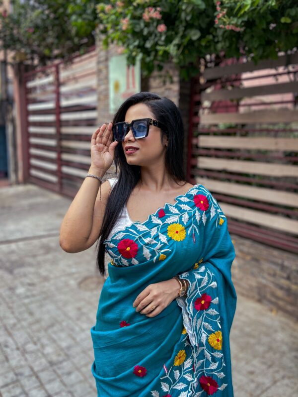 Exclusive Blooming Floral Soft Silk Saree