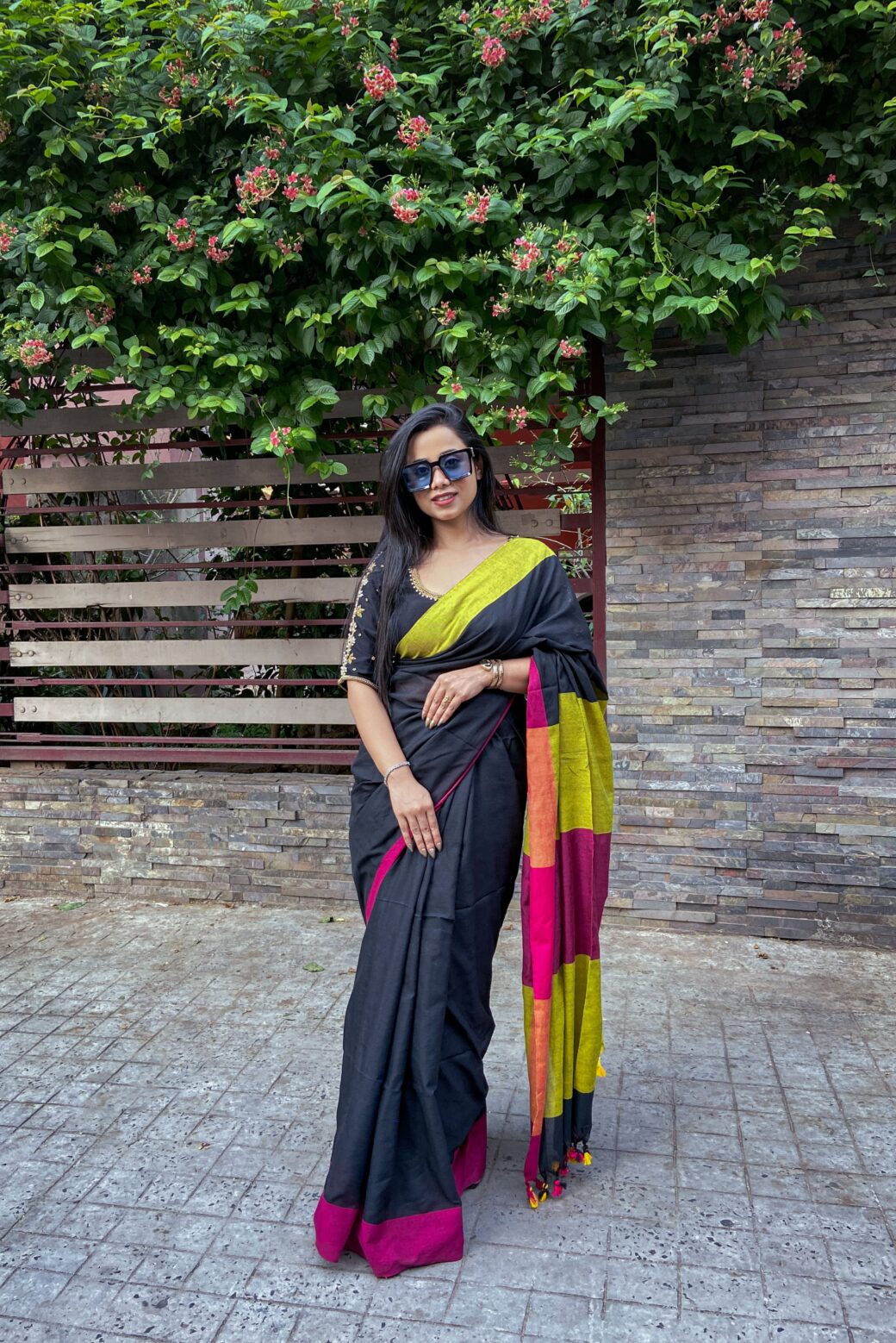 Vibrant Daily-wear Cotton Saree - Image 3