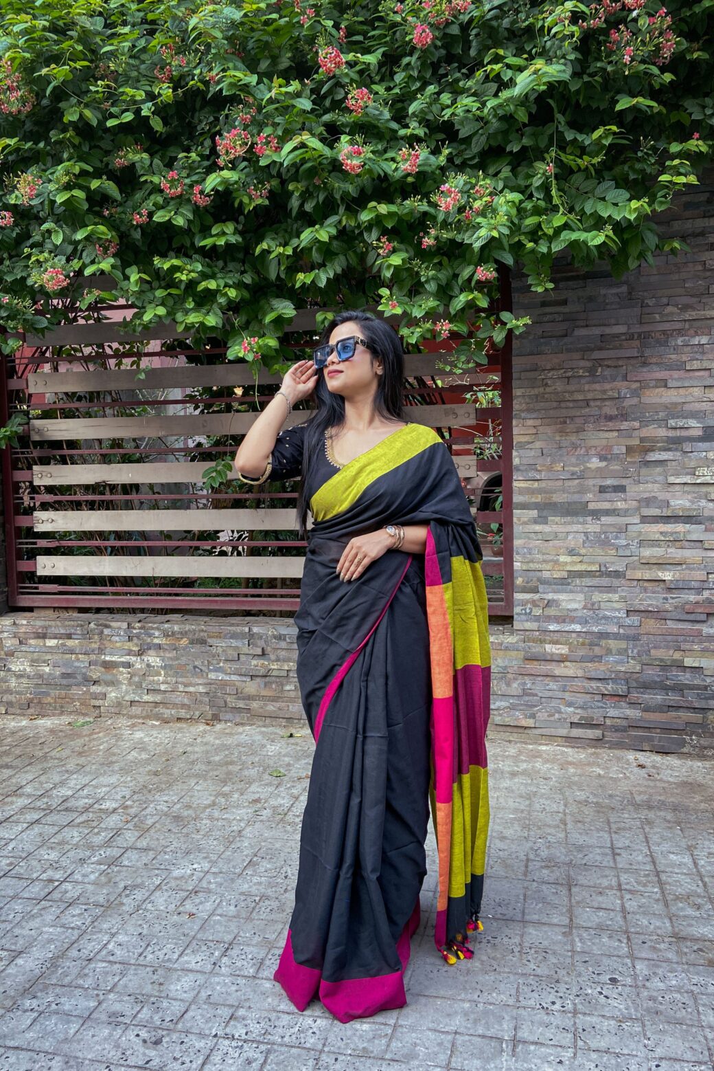 Vibrant Daily-wear Cotton Saree - Image 5
