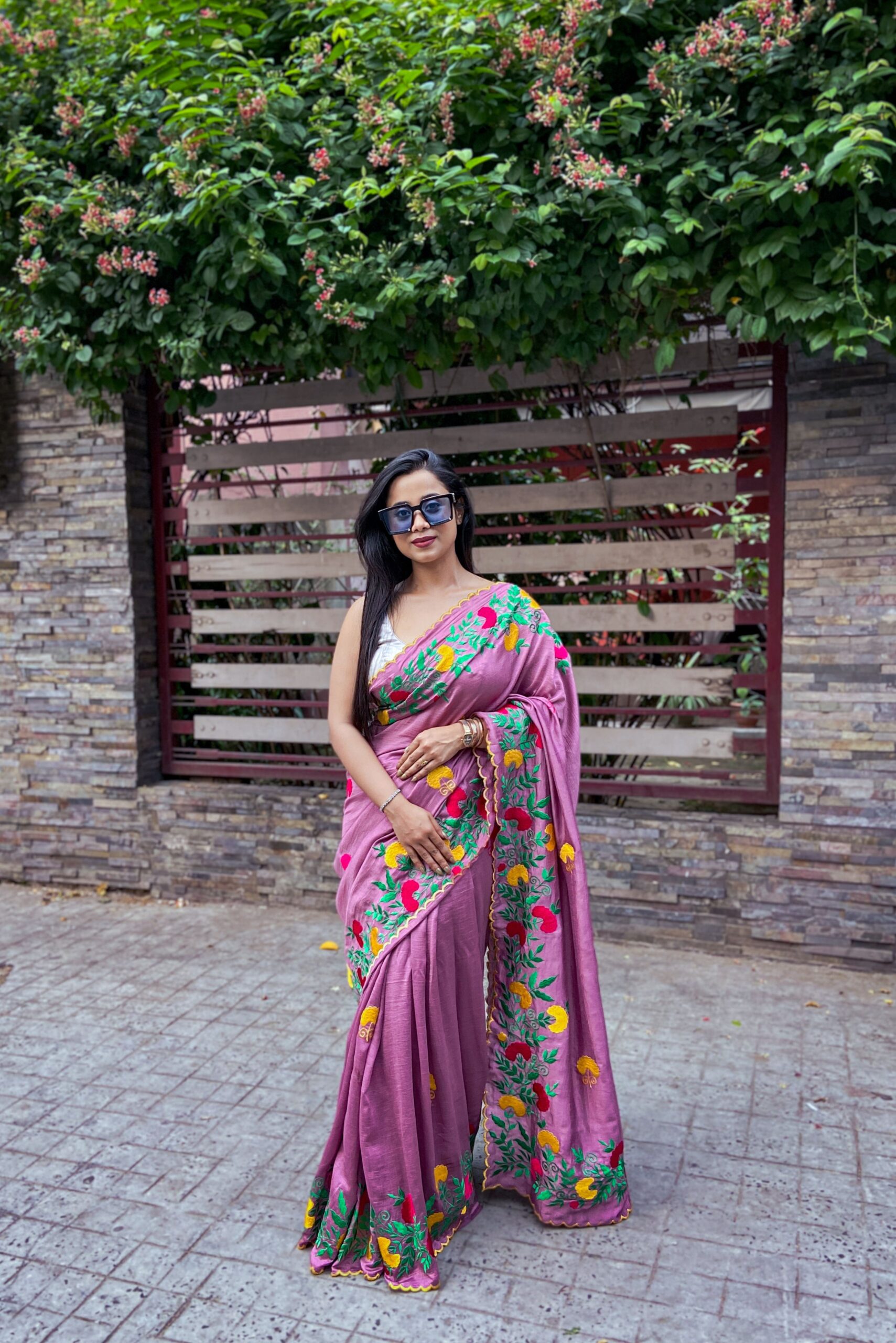 Exclusive Blooming Floral Soft Silk Saree