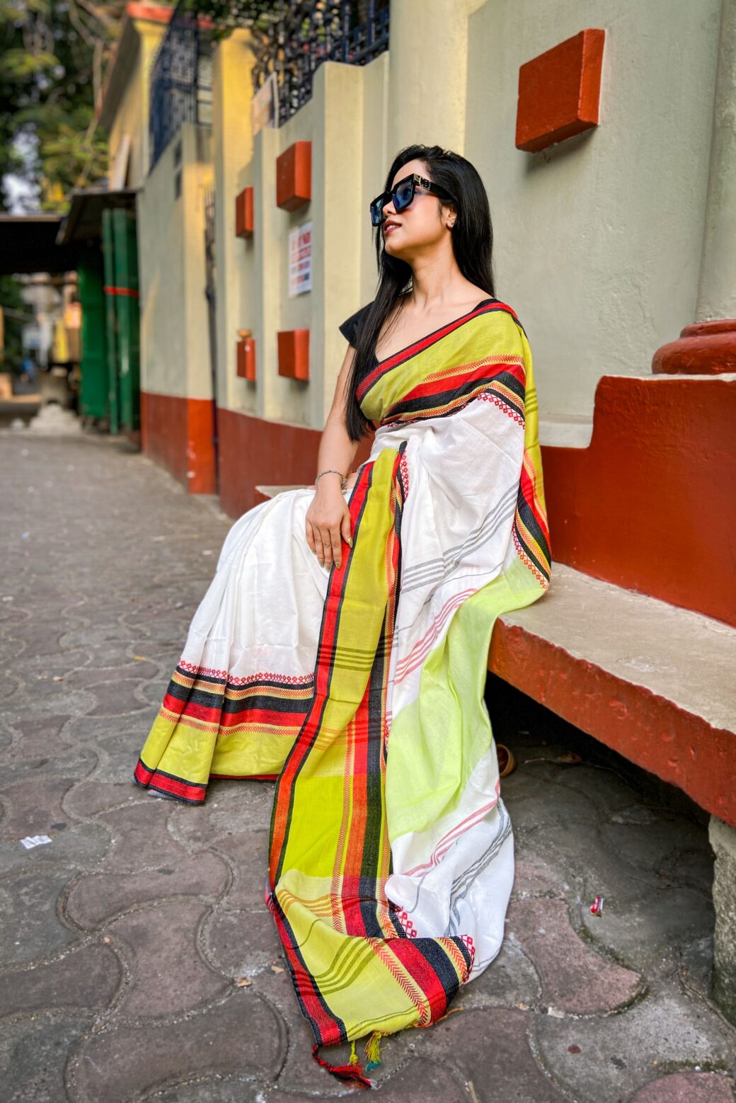 Daily-wear Handloom Khadi Cotton Saree