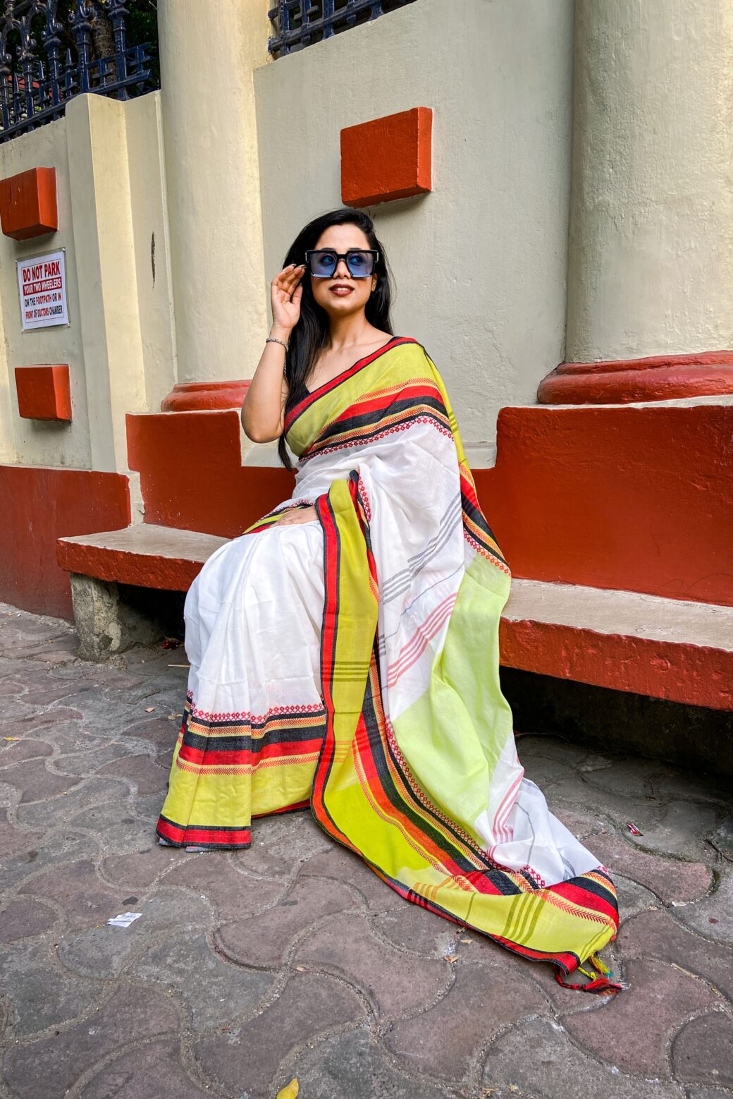Daily-wear Handloom Khadi Cotton Saree - Image 4