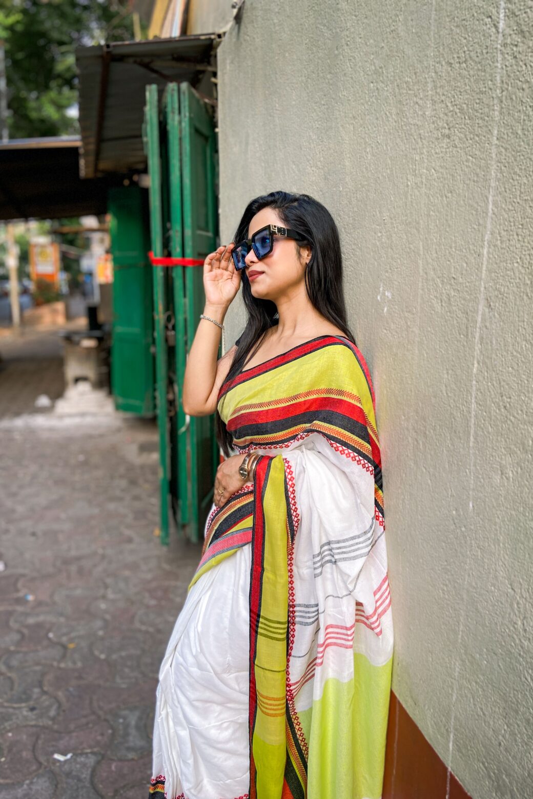 Daily-wear Handloom Khadi Cotton Saree - Image 3