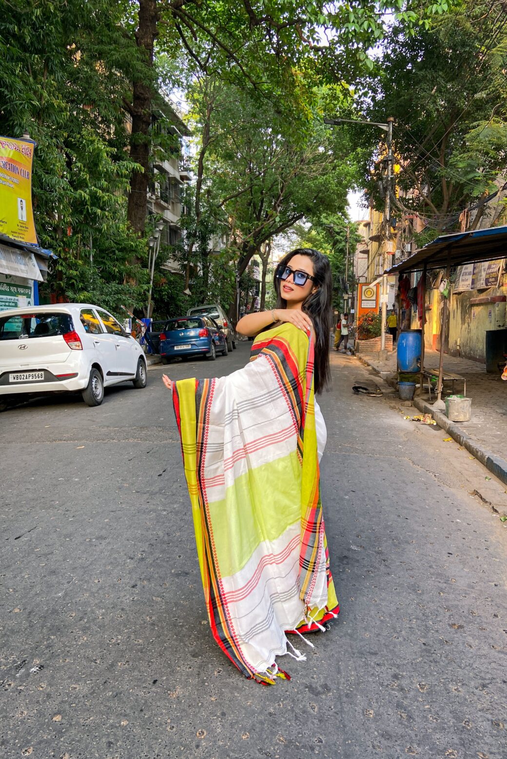 Daily-wear Handloom Khadi Cotton Saree - Image 2