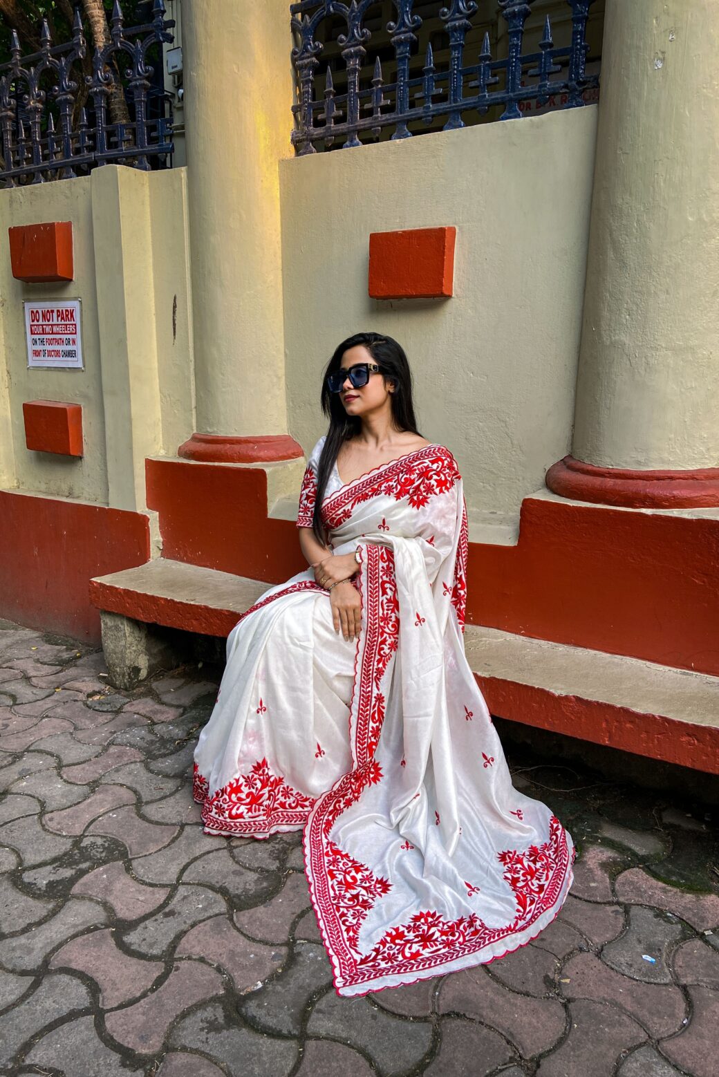 Exclusive Traditional Bengali Biddhi Look Soft Silk Saree