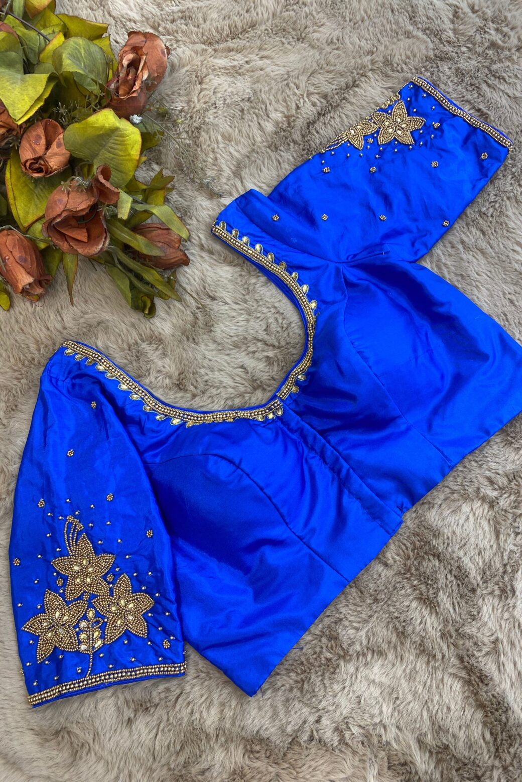 Bridal Hand Embroidered Silk Blouse